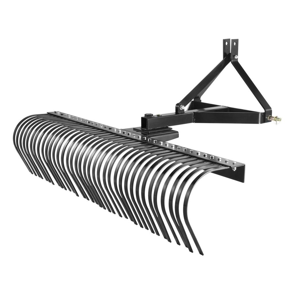 Tow Behind Dethatcher 72" 3-Point Lawn Dethatcher Rake with Attachments