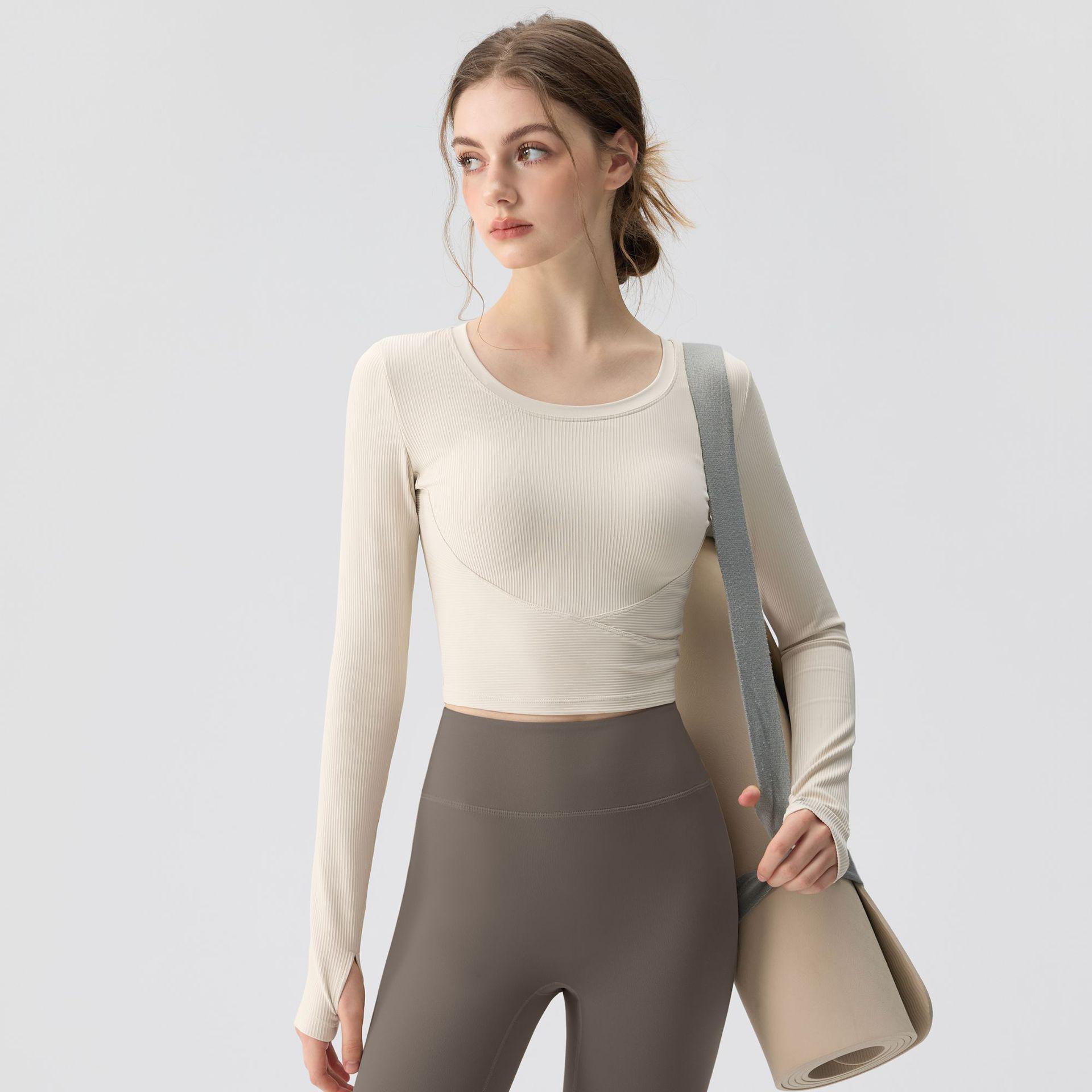 

2025 Women s Yoga and Activewear Long Sleeve Set - Autumn/Winter Edition L [Recommended Weight 105-115 lbs]