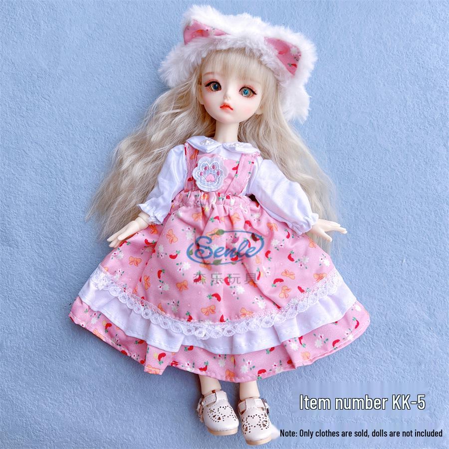 6-Punkt BJD Puppe 30cm Lolita Mädchen Kleiderset - Perfektes Geschenk