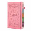 English A5 Agenda Planning Notebook Textured PU To-do List Notebook Office Work Planner  School