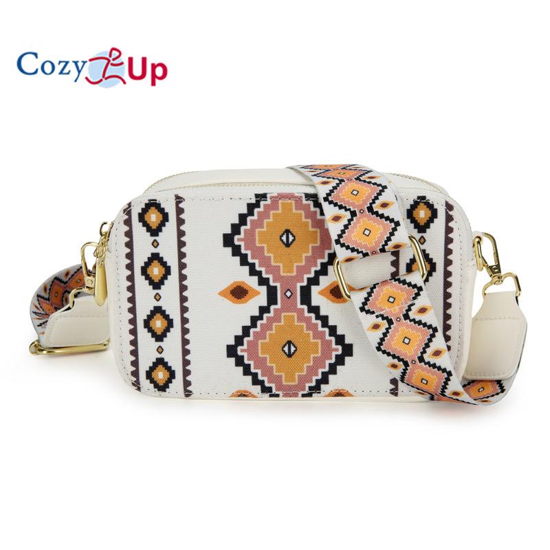 

Женская сумка через плечо, сумка-мессенджер, сумка-тоут, ретро-хлопок и лен с принтом в богемном стиле, портативная женская сумка 20x12x8cm бежевый