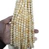Natural Yellow Calcite Beads Bracelet 6-10mm, Round Loose Beads for DIY Jewelry