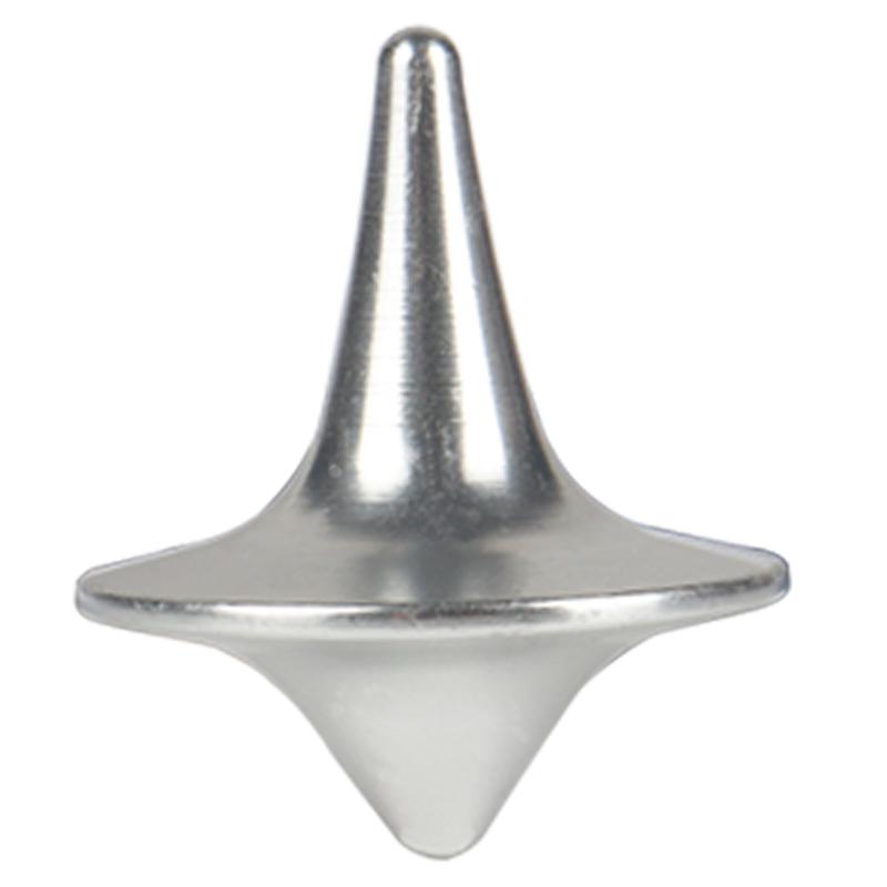 Spinning Top Toy Metal Alloy Classic Gyro Silver Steel Spin Mini Desk Table Fun Spinner Toy Game For Child Children Adult