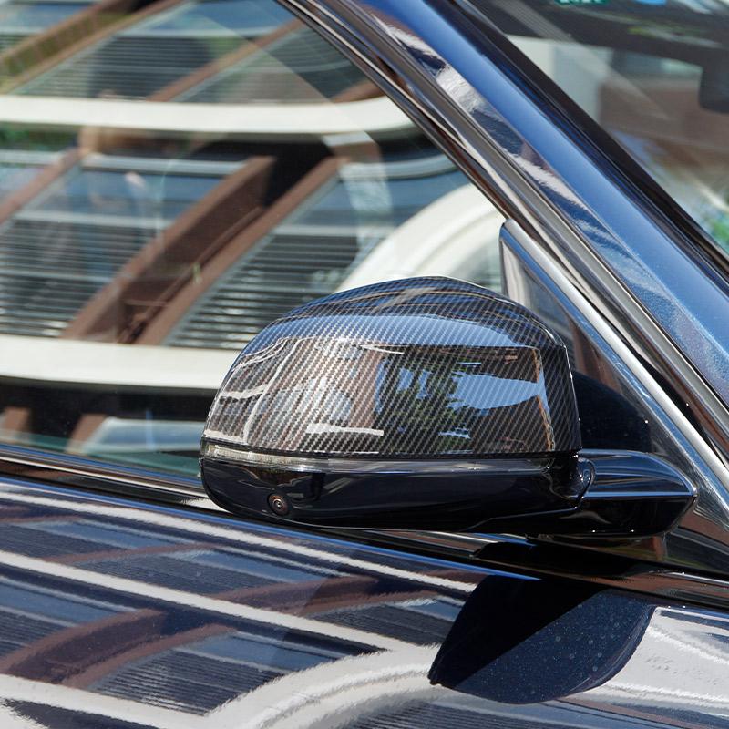 For BMW X5 F15 G05 2014-2026 For X7 G07 2019 ABS Glossy Black/Carbon fiber Car Rearview Mirror Cap Cover Trim Accessories