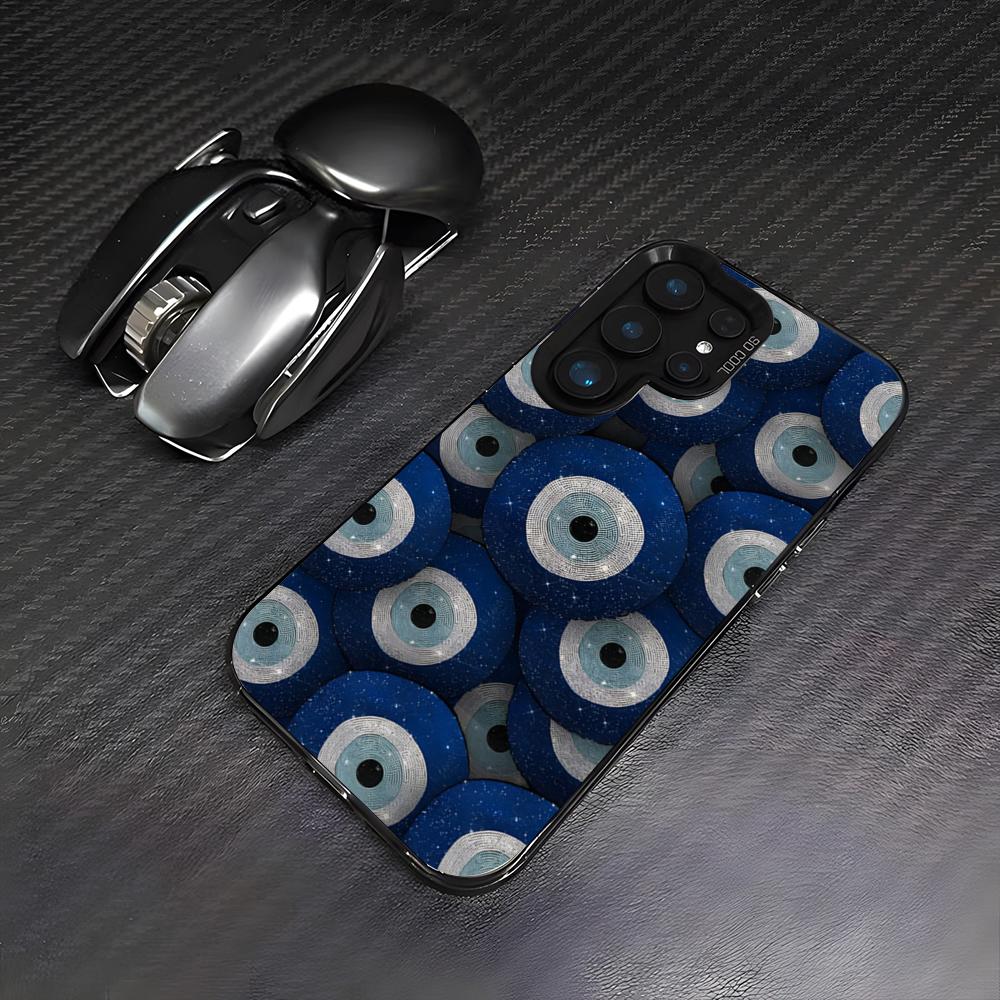 Lucky Blue Evil Eye Phone Case For Samsung A25 A33 5G A54 A36 A35 A56 A52 A14 Shockproof Colorful Cover