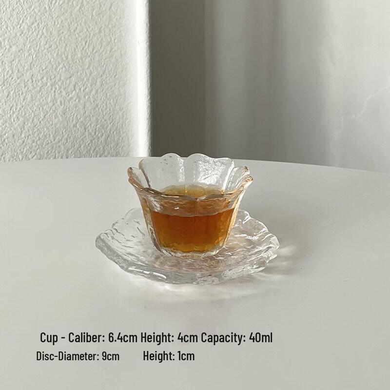 Irregular Glacier Glass Dessert & Snack Plate