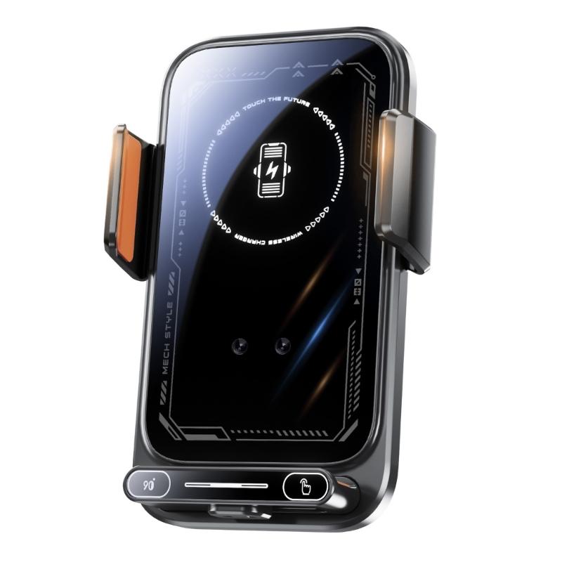 Wireless Car Chargers,15W Fast Charging Car Chargers Phone Holder Mount, Windshield Dashboards Air Vent Phone Holder