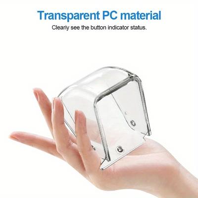 1Pc Wireless Doorbell Cover Outdoor Waterproof Call Cover Transparent Door Protector Dustproof Ring Bell Button Rain Cover