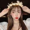 Party Decorations Fairy Wreath Korean Style Hair Accessories Glowing Feather Wreath Women Hair Wear