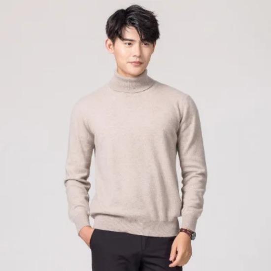 Turtleneck Men Cashmere Cotton Blend Pullover Jumper 2024 Autumn Winter Vetement Homme Ropa Hombre Pull Homme Hiver Sweater