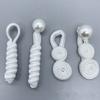 Hand Sewing Closure Button Fasteners Pearl Hook Closure Cheongsam Frog Pearl Buckle Buttons Elegant TangSuit Decoration