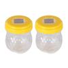 2/4Pcs Outdoor Hanging Wasp Trap Solar Powered Hornet Bee Catcher with UV LED Light Reusable Outside Garden Patio Yellow Jacket Trap Bottle