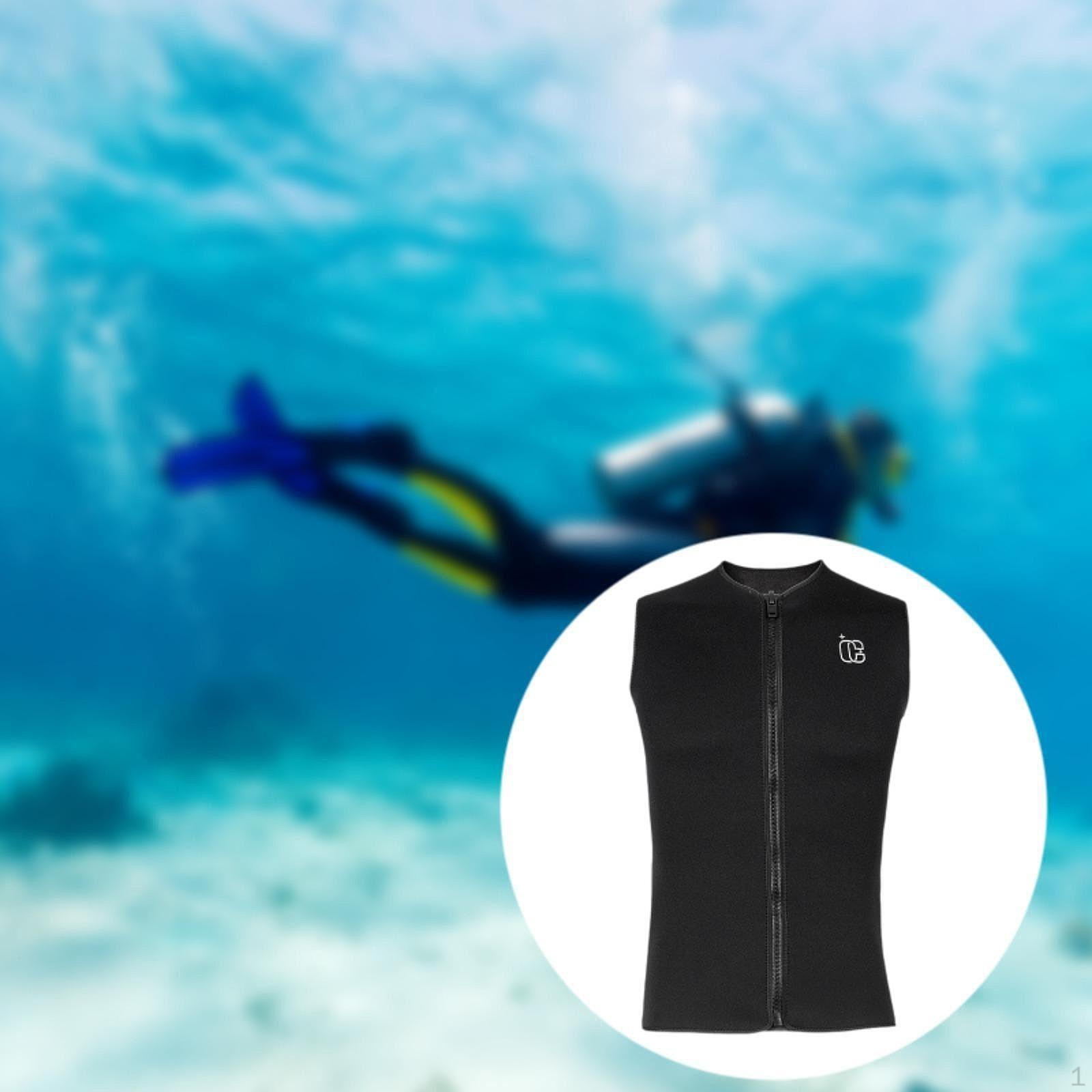 

Верхняя часть гидрокостюма для мужчин Жилет для дайвинга Холодная вода Плавание Подводное плавание Серфинг M