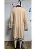 2026 Women's Casual Color Block Lapel Zipper Dress with Pockets