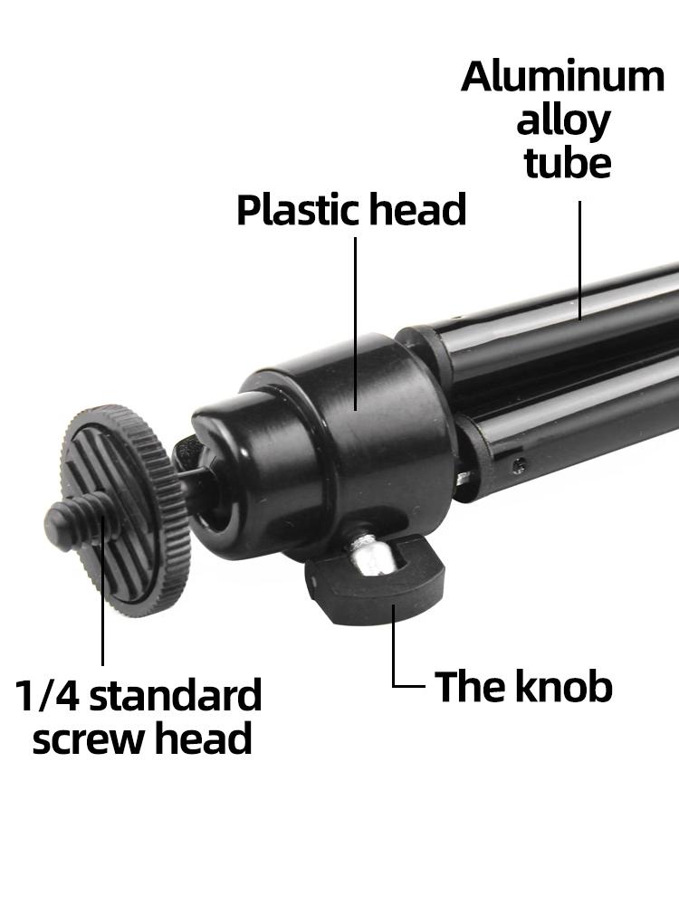 Mini Tripod for Webcam and Phone Metal Extendable Webcam Stand Tripod for GoPro Hero 12 11 10 9 8 7 6 5 DJI Osmo Action Camera