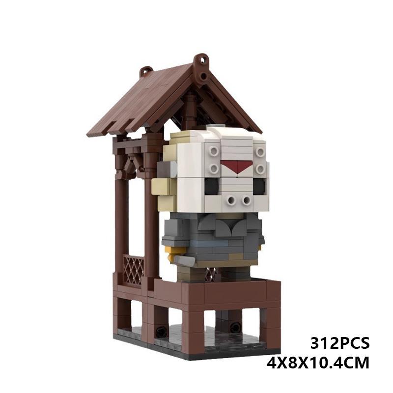 

Building Block Compatible 47147 Jason Mask Man, Square Head Boy Series Building Block Toy, Build Killer