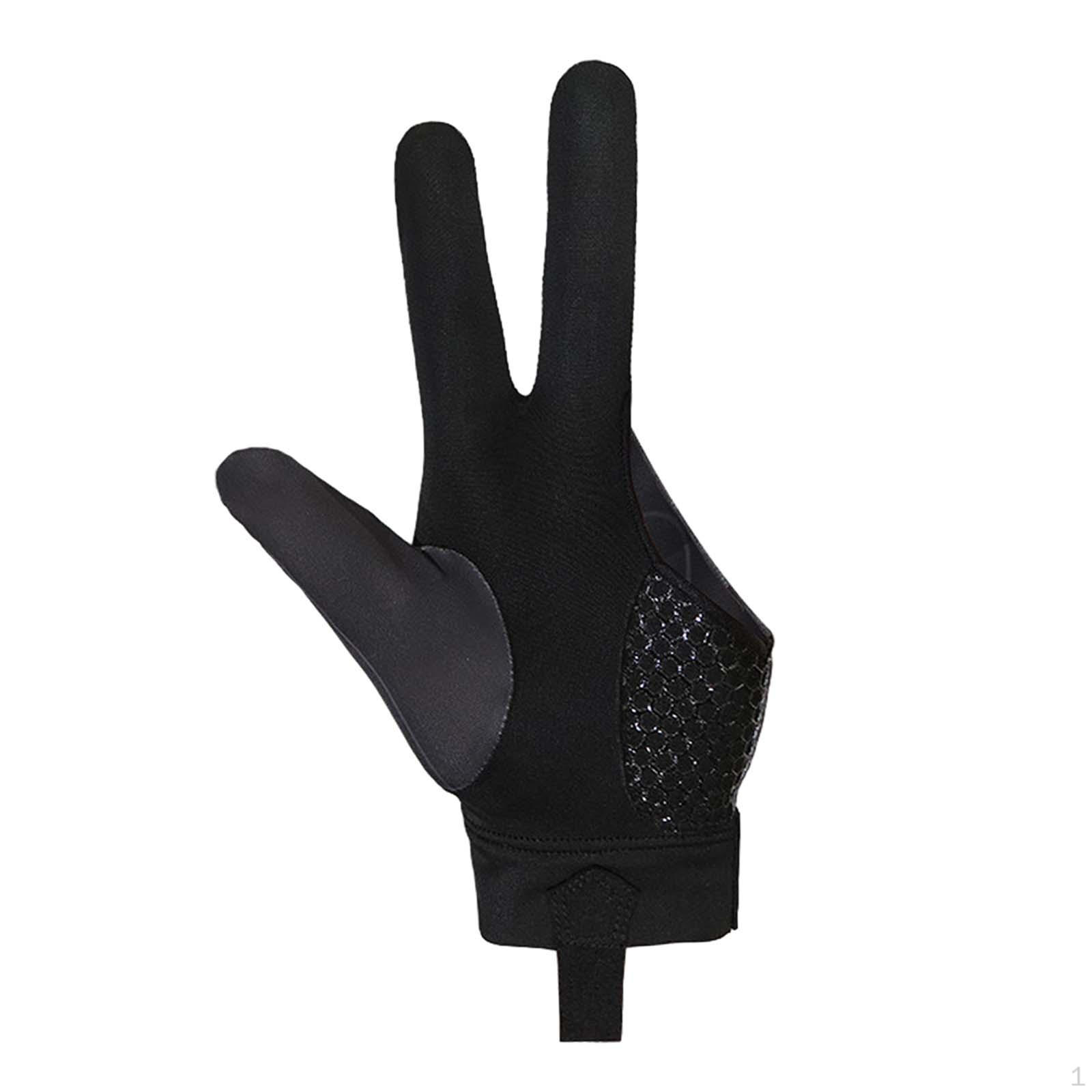 

3 пальца бильярдные перчатки снукерный кий спортивные перчатки аксессуары прочный износостойкий современный бассейн серый