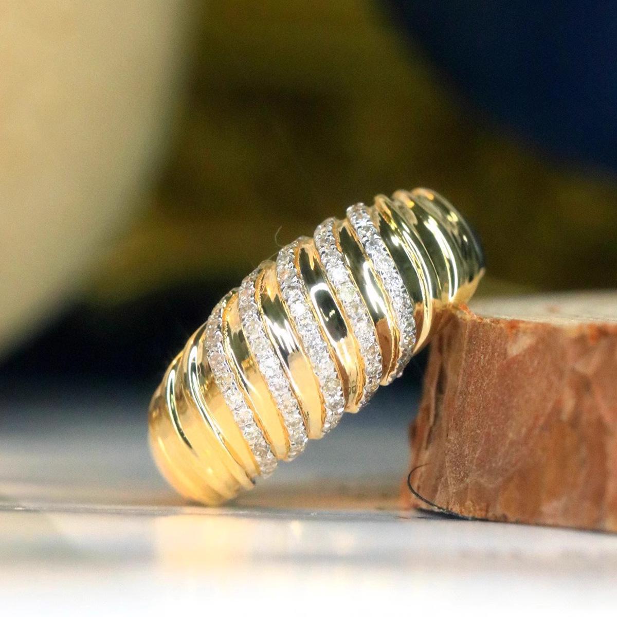 

Женское кольцо-круассан Red Elk: Стерлинговое серебро, американский размер, винтажный французский дизайн класса люкс. US Size 7