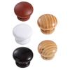 Rust-Resistant Walnut Wood Cabinet Knobs Easy-Grip Design Dresser Furniture Door Knobs  Wardrobe