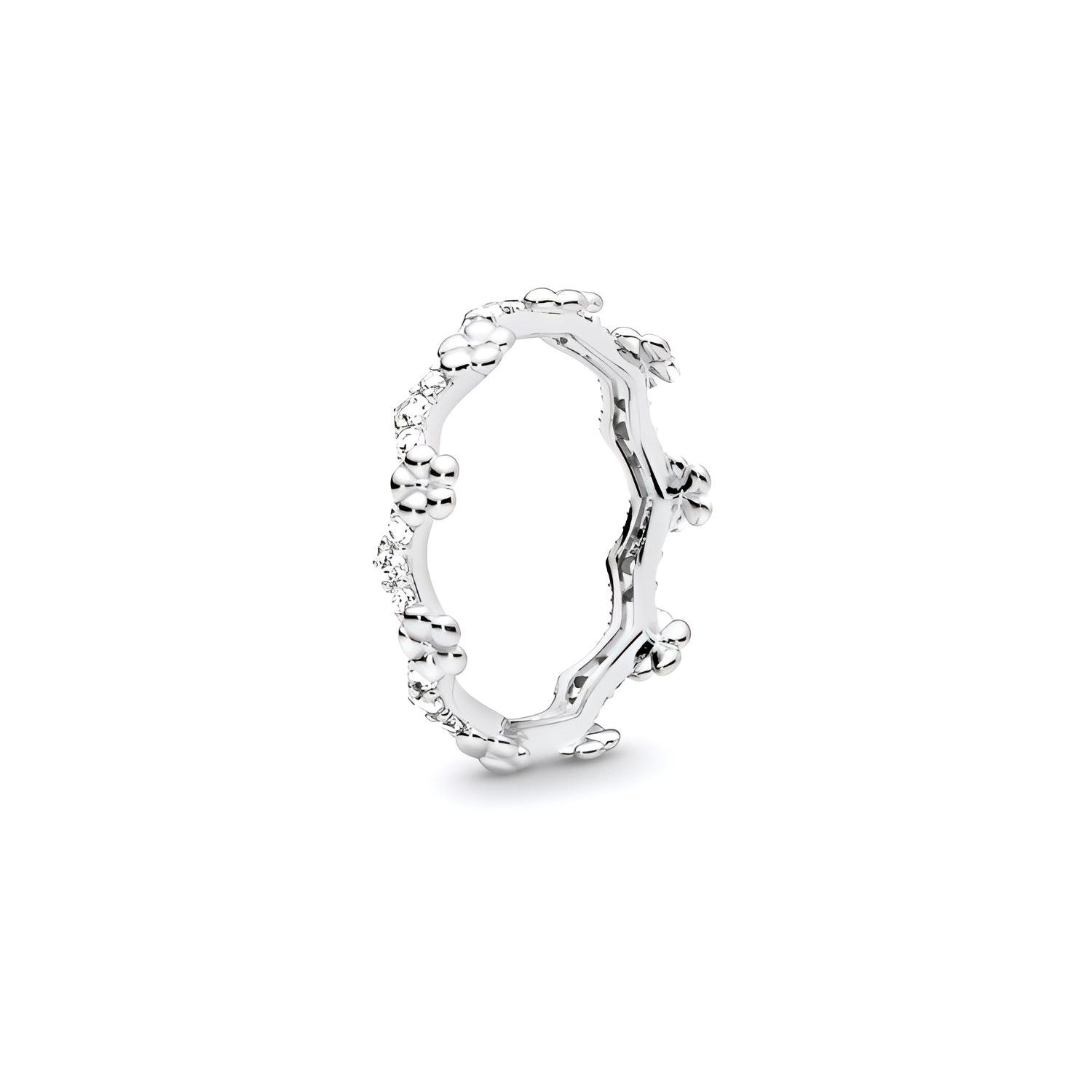 Pandora Flower Crown Ring Women rings 197924CZ 56