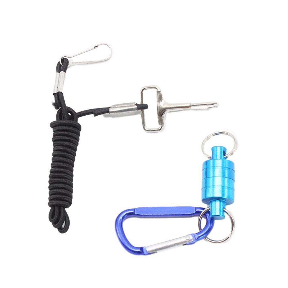 Starker magnetischer Karabiner, tragbar, Outdoor-Angeln, Bergsteigen, Auslöse-Lanyard