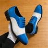 Scarpe Oxford Patchwork Multicolore Moda Nuovo Gentiluomo Britannico per Uomo Scarpe Formali da Matrimonio, Ballo, Rientro a Casa Designer