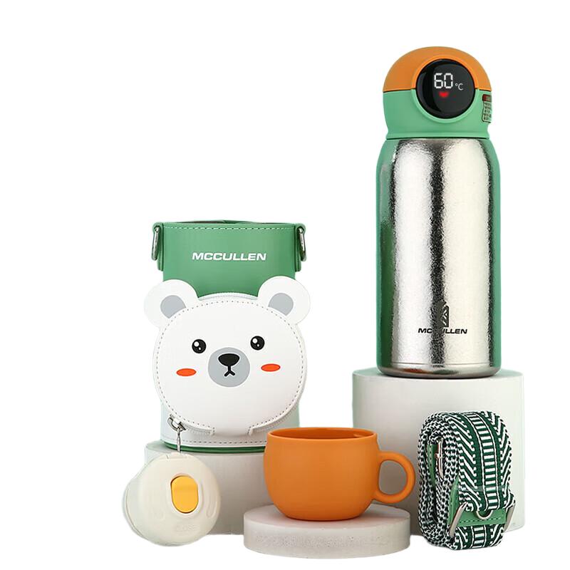 MCCULLEN Pure Titanium Kids Insulated Sippy Cup with Smart Temperature Display