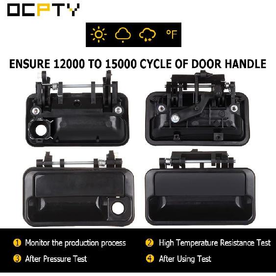 OCPTY Door Handles Exterior Driver Passenger Side Replacement fit 1989-1994 for Geo Metro for Pontiac Firefly for Suzuki Swift Outside Door Handles