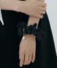 Lucir Zu Scrunchie + Detachable Pearl Charm Set (Black)