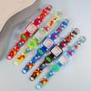 Cartoon Luminous Quartz Watch for Elementary Kids - Heart Design, Electronic & Pointer Display