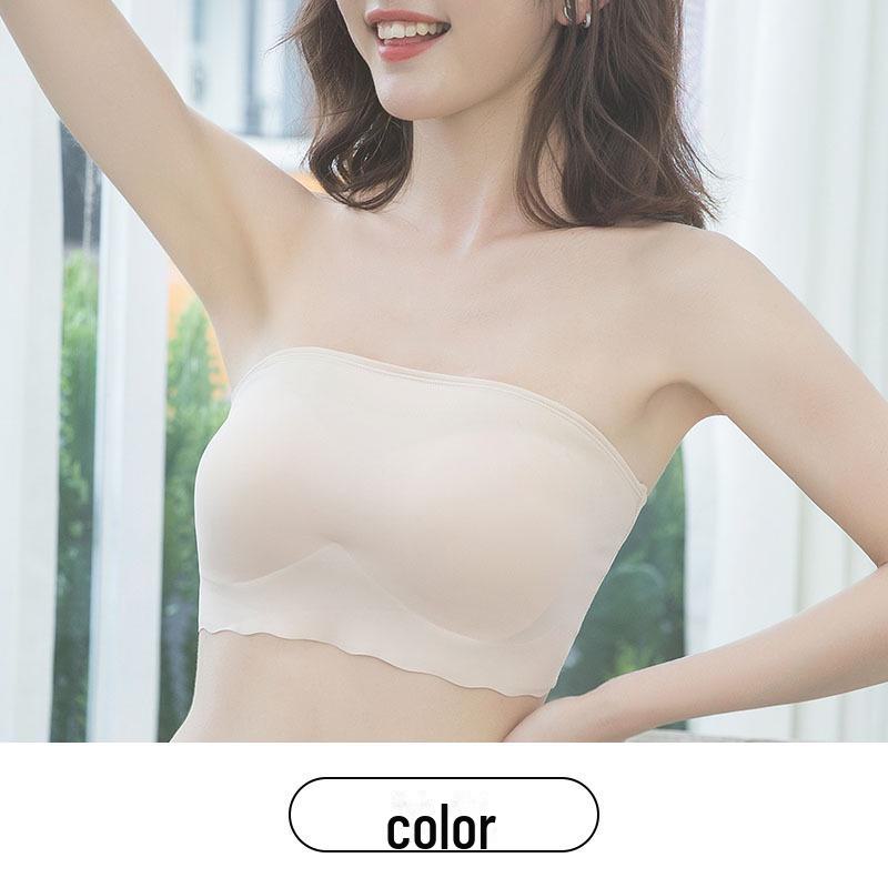 

Топ-труба Push-Up без бретелек : Нескользящая, без стального кольца, красивый дизайн спинки. XXL