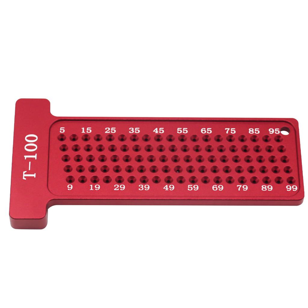 Woodworking Scribe Metric 100MM Precision T-Ruler Aluminum Alloy Pocket Ruler Marking Gauge Carpentry Cross Calibration Ruler