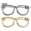 Elegant Clothing Embellishment Alloy Glasses Brooch for Men Women, Eyeglasses Shape Lapel Pin Pin, Decorative Accessory Suits Shirts Sweaters Jewelry