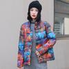 Winter new small cotton-padded clothes women's loose colorful stand-up collar short cotton-padded clothes cotton-padded jackets warm jackets
