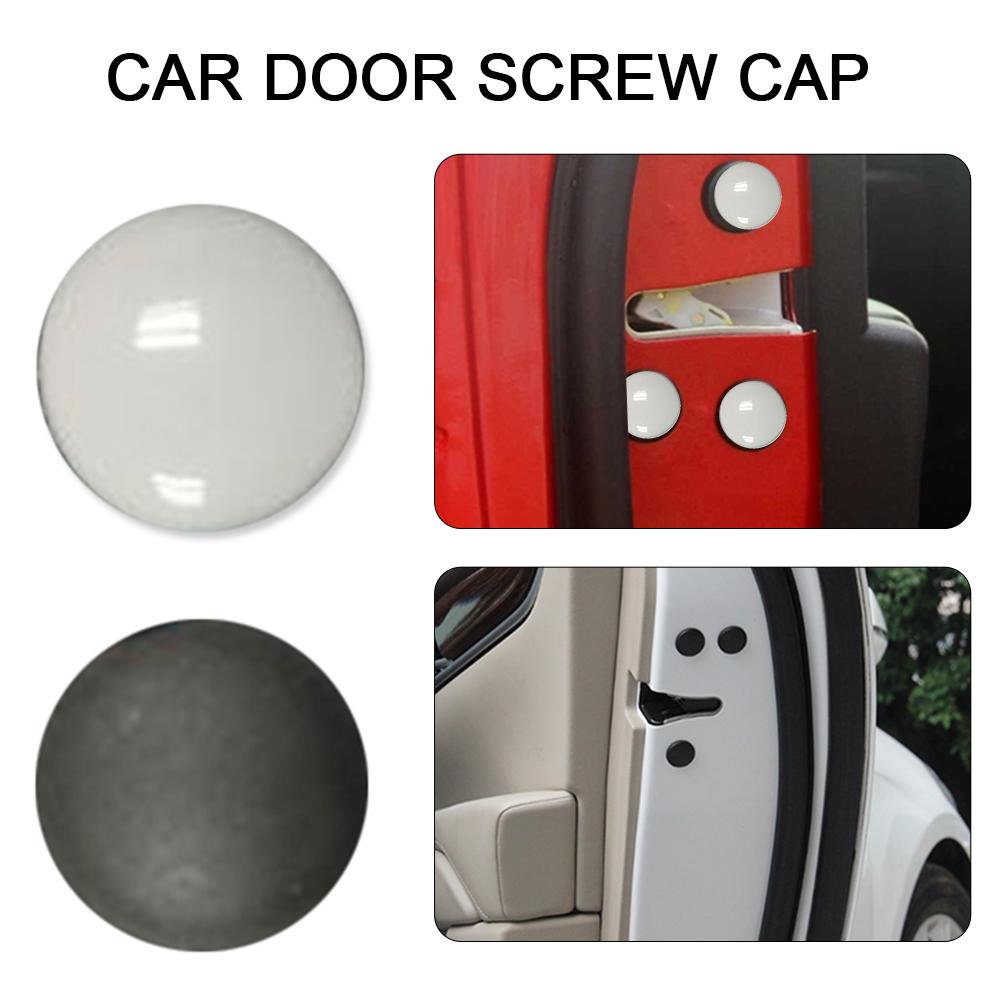 12PCS Car Door Screw Cap ABS Plastic Auto Interior Door Lock Screw Protector Cover Cap Universal Car Accessories