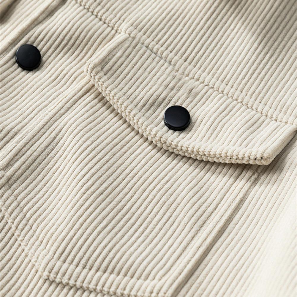 2025 Stylish New Men Corduroy Jackets Comfortable Windproof Male Clothes Casual Turn-down Collar Jacket Coats Plus Size Multiple Colors