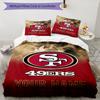 San Francisco 49ers Custom Name Text Print 1Pc Bedding Set Duvet Cover With Two Pillowcases Soft Bed Linen For Household Bedroom