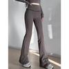 High-Waist Lace Flare Yoga Pants for Fitness & Casual Wear
