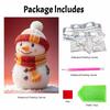 Christmas snowman pearl painting art painting kit handmade diy home decoration painting