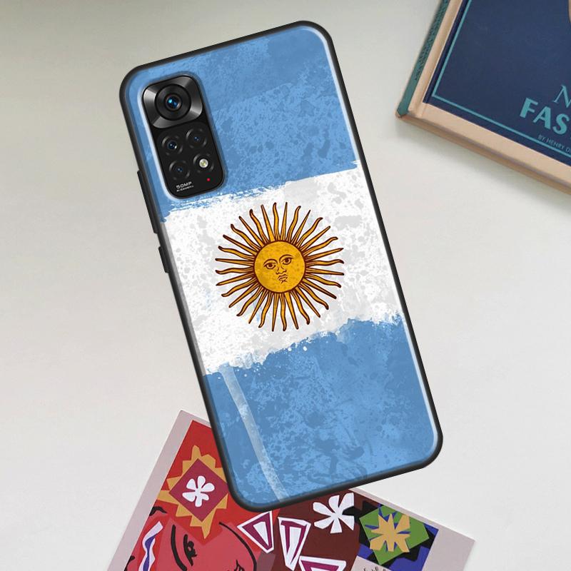Argentina Flag Case For Xiaomi Redmi Note 12 Pro Plus 8 9 10 11 Pro 8T 9S 10S 11S 12S 9C 10A 10C 12C Cover