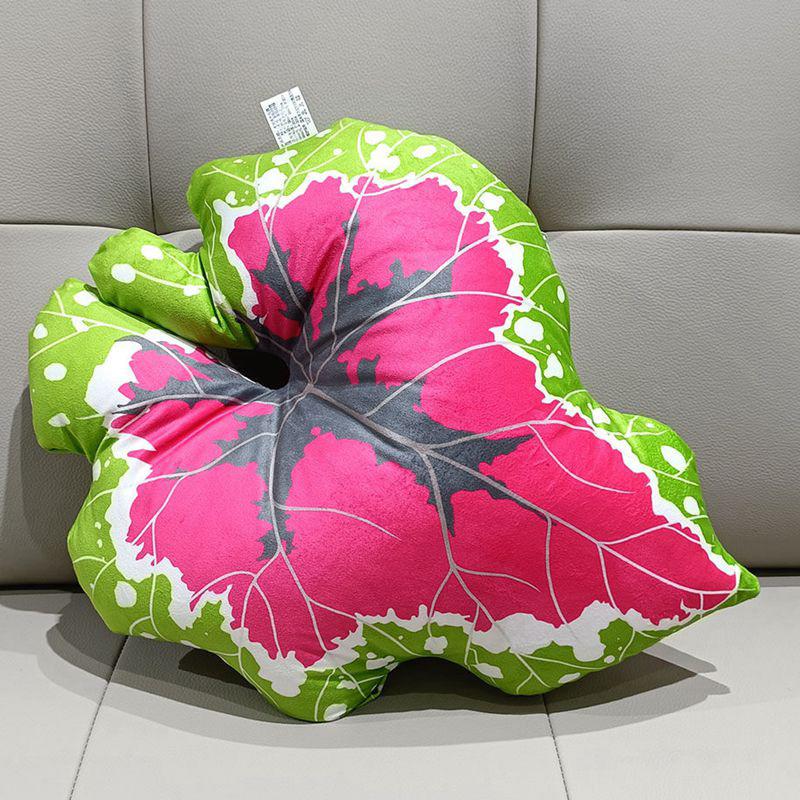 Tropical Plants Pillow for Living Room Sofa Cushion Leaf Pillow Turtle Back Decorative  Green Bedroom Leaves Plant Cushion