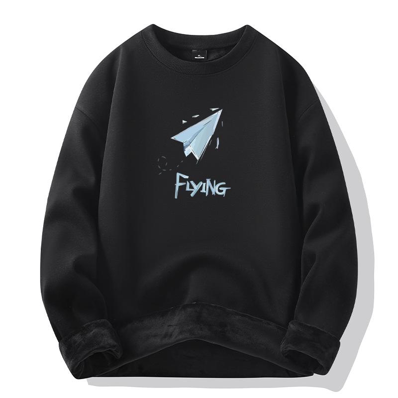 New Cotton Thickened Loose Men's Jacket Fashion Hoodie Trend Sweatshirt Tops