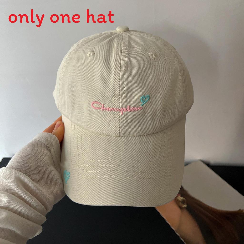 

Letter Embroidered Cotton Baseball Cap For Casual Wear And Sun Protection бежевый
