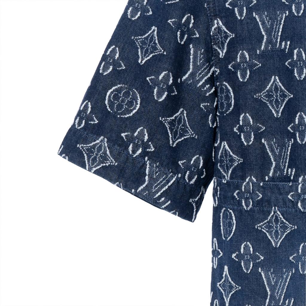 LOUIS VUITTON FW23 Shirt Men's Blue 1ABXXJ