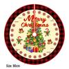 Creative Cartoon Print Christmas Tree Skirt - Festive Home & Party Decoration