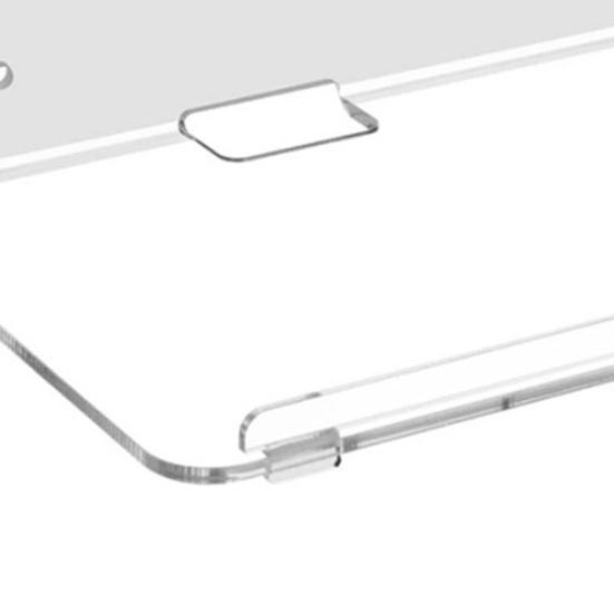 2Pcs Acrylic Floating Wall Shelves Transparent Wall Shelves Adhesive or Screw Installation Display Shelves for Speaker Plant Pot Figures