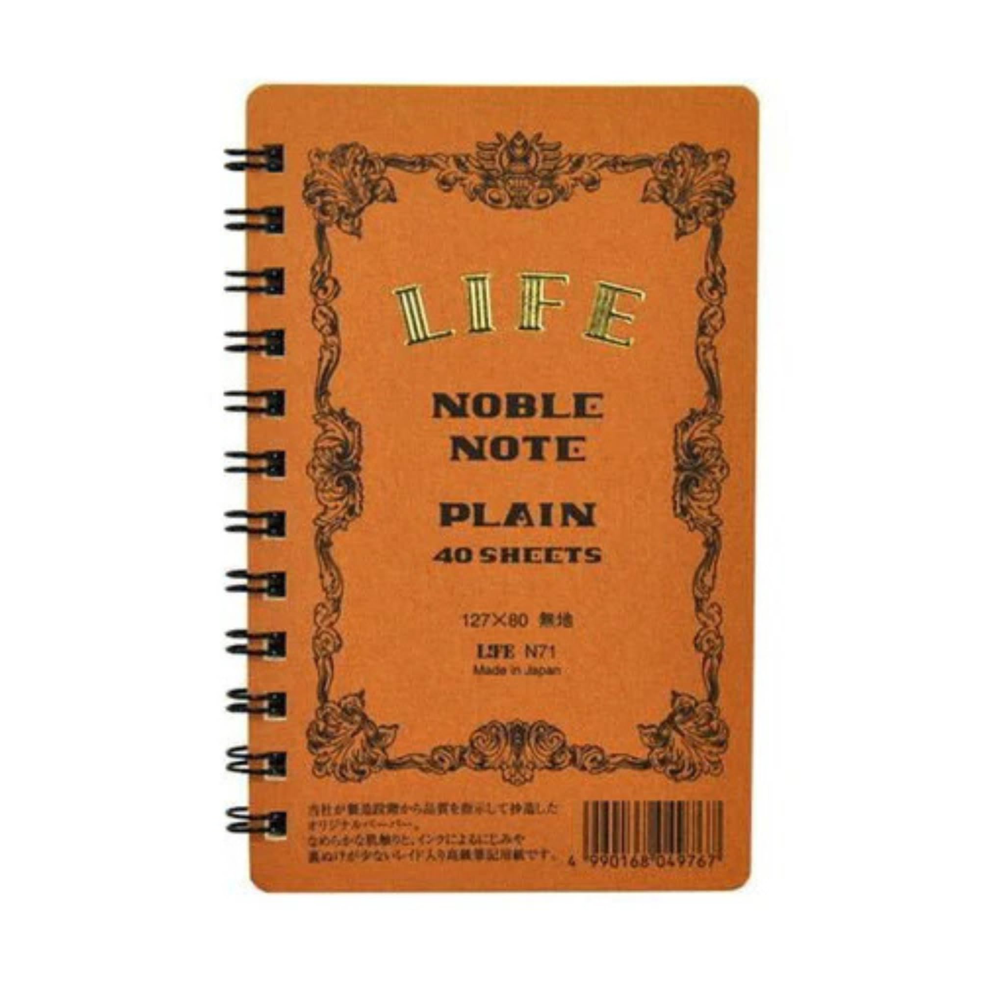 Noble Mini Ring 40 sheets N71 Notebook, [Plain]