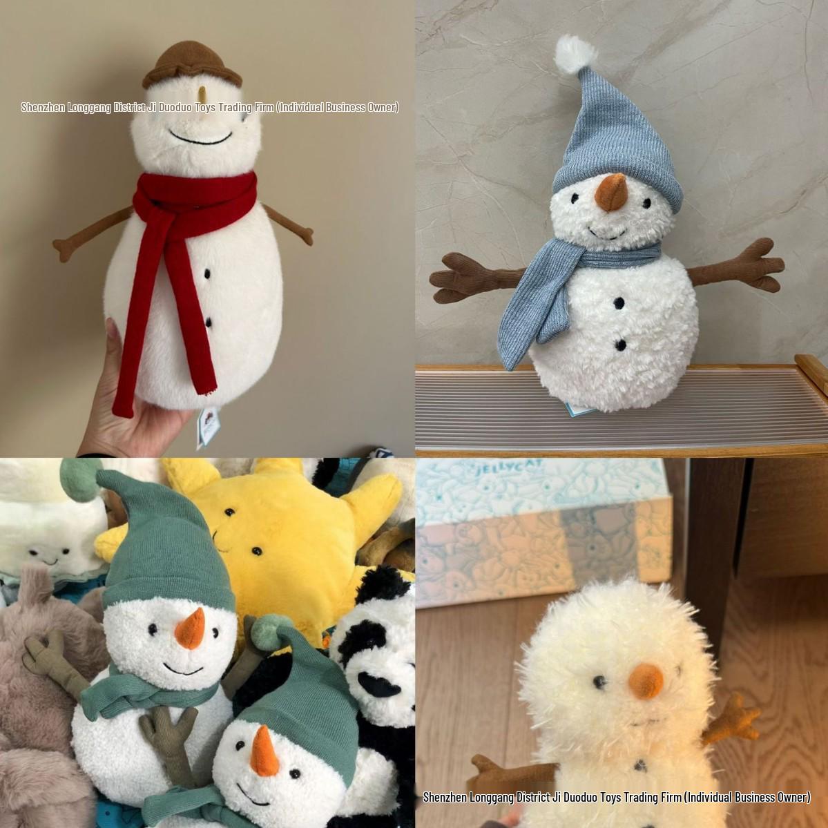 JC Snowman Series: Sami, Maddie, Jessie, and Little Curly Hair Plush Dolls Little Curly