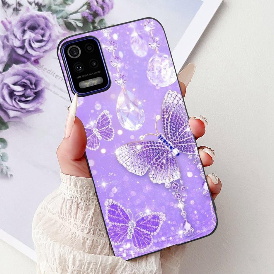 For LG K52 K62 2020 Case LM-K520 LM-K525 Stylish Love Heart Painted Cover Soft TPU Phone Case For LG K62 K 52 LGK52 LGK62 Fundas