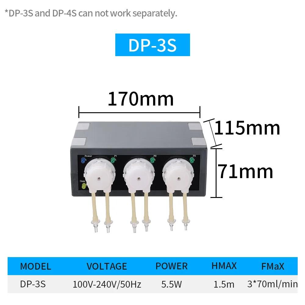 Auto Dosing Pump DP-2/DP-3/DP-4/DP-5/DP-3S/DP-4S Peristaltic Pump Multi-head Automatic Precision Aquarium Coral Feeder US Plug 110V